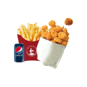 10 Popcorn , Reg Fries ,Reg Juice